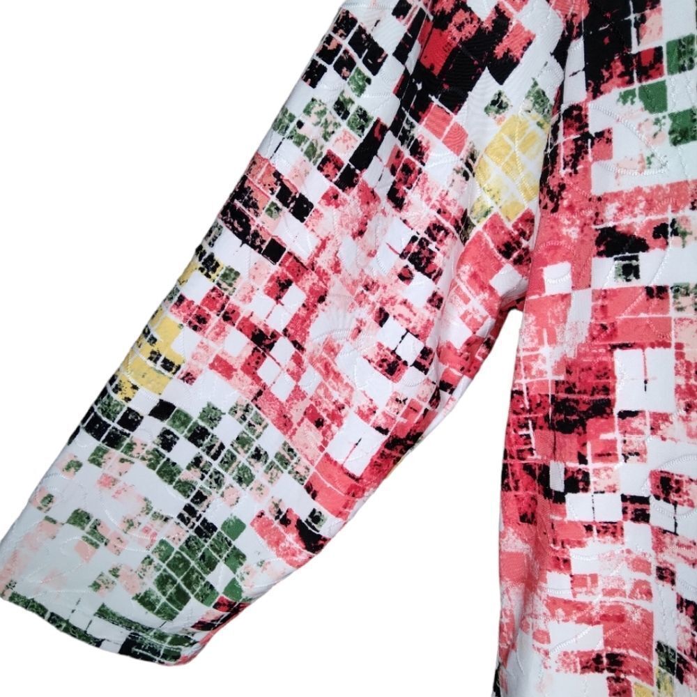 JM Collection Top Colorful Textured XXL - Picture 5 of 8